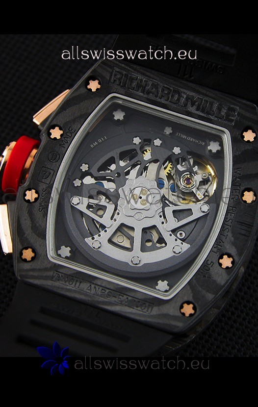 IMG_9081 Richard Mille RM011 Romain Grosjean Lotus F1 Edition Forged Carbon Case Replica 8