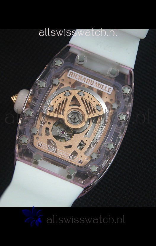 IMG_9081 Richard Mille RM07-02 Sapphir Ladiesin Pink Pearl Dial Replica 8