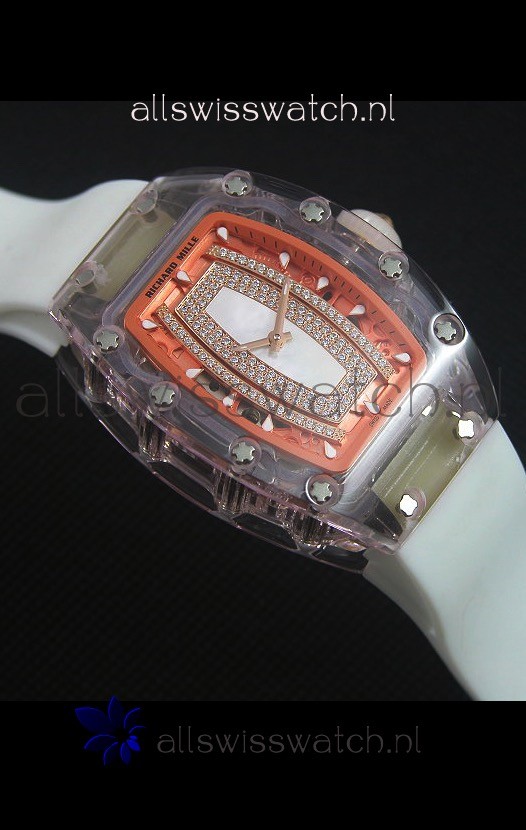 IMG_9081 Richard Mille RM07-02 Sapphir Ladiesin White Pearl Dial Replica 8