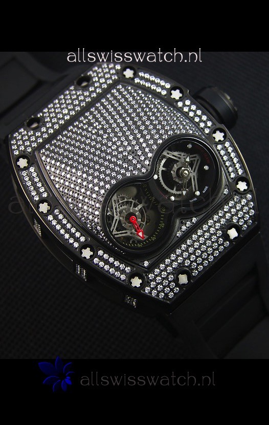 IMG_9081 Richard Mille RM053 Tourbillon Pablo Mac Donoughin PVD Case Replica 8