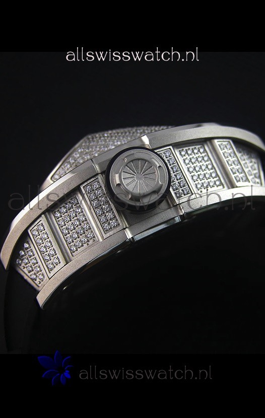 IMG_9081 Richard Mille RM053 Tourbillon Pablo Mac Donoughin Titanium Case Black Strap Replica 8