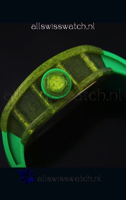 IMG_9081 Richard Mille RM059 Yohan Blake Editionin Green Bezel Replica 8