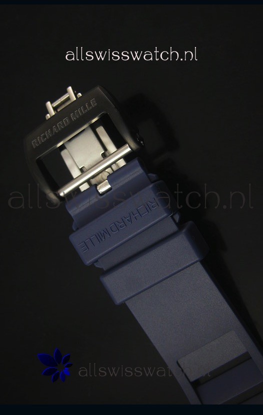 IMG_9081 Richard Mille RM055 Ceramic Case in Blue Inner Bezel Replica 8