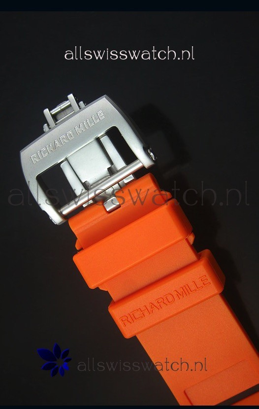 IMG_9081 Richard Mille RM055 White Ceramic Case in Black Inner Bezel Replica 8