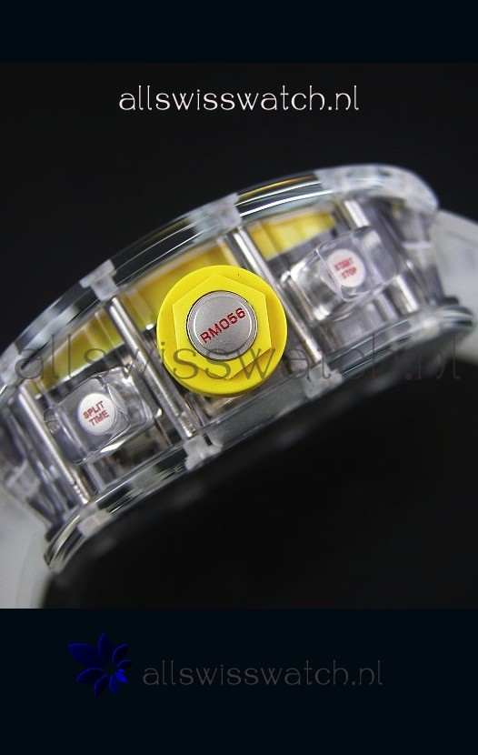 IMG_9081 Richard Mille RM056-1 Tourbillon Felipe Massa Chronograh Yellow Bezel Replica 8