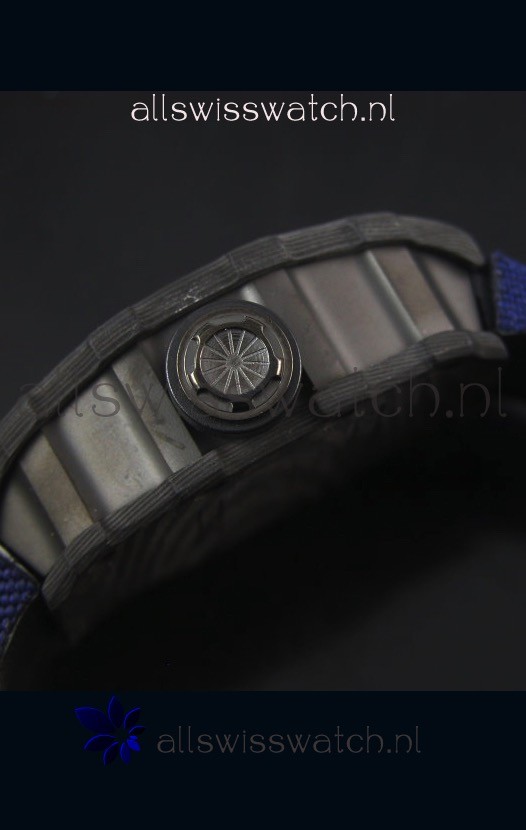 IMG_9081 Richard Mille RM35-01 Rafael Nadal EditionNavy Blue Nylon Strap Replica 8