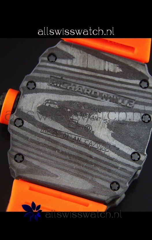 IMG_9081 Richard Mille RM35-01 Rafael Nadal Editionin Orange Indexes Replica 8