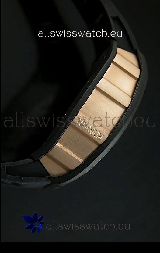 IMG_9081 Richard Mille Filippe Massa Edition Titanium in PVD/Pink Gold Case Replica 8