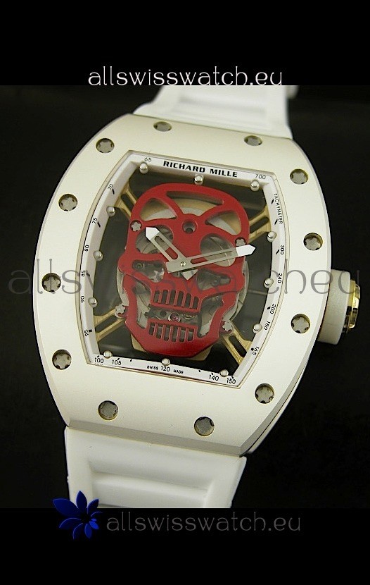 IMG_9081 Richard Mille RM052 Skull TourbillonCeramic Case Replica 8