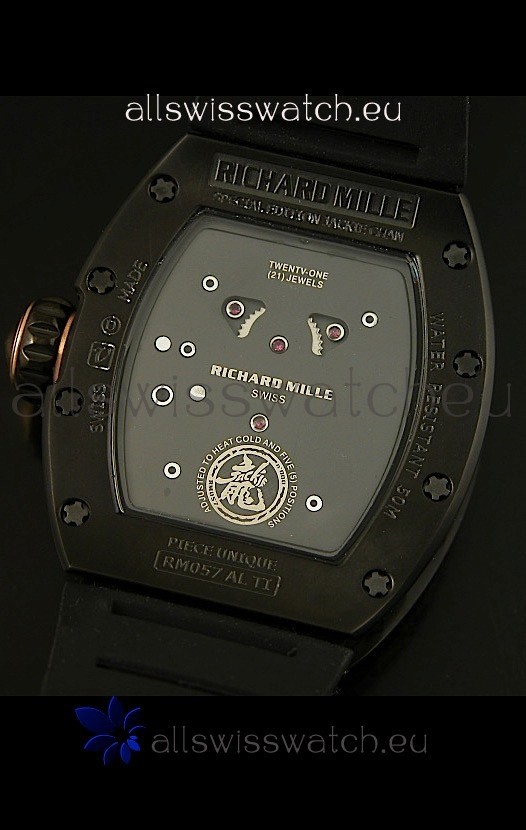 Richard Mille RM057 Tourbillon Jackie Chanin PVD Case Replica 8