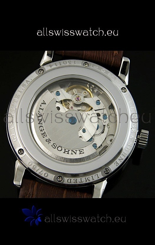 IMG_9081 Alange Sohne Dual Sub Dials Brown Strap Replica 8