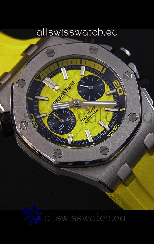 Audemars Piguet Royal Oak Offshore Diver Chronograph Quartz in Yellow Replica 8