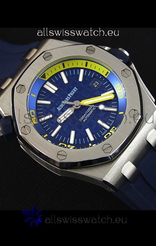 IMG_9081 Audemars Piguet Royal Oak Offshore Diver Automatic in Dark Blue Replica 8