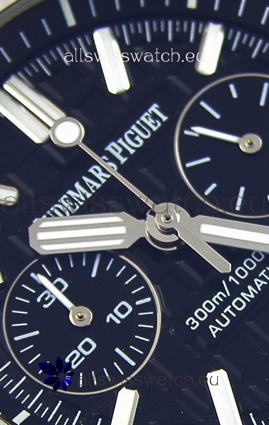 IMG_9081 Audemars Piguet Royal Oak Offshore Diver Chronograph Quartz in Black Dial Replica 8