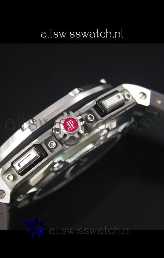 IMG_9081 Audemars Piguet Royal Oak Offshore Michael Schumacher Quartz Movement in Grey Replica 8