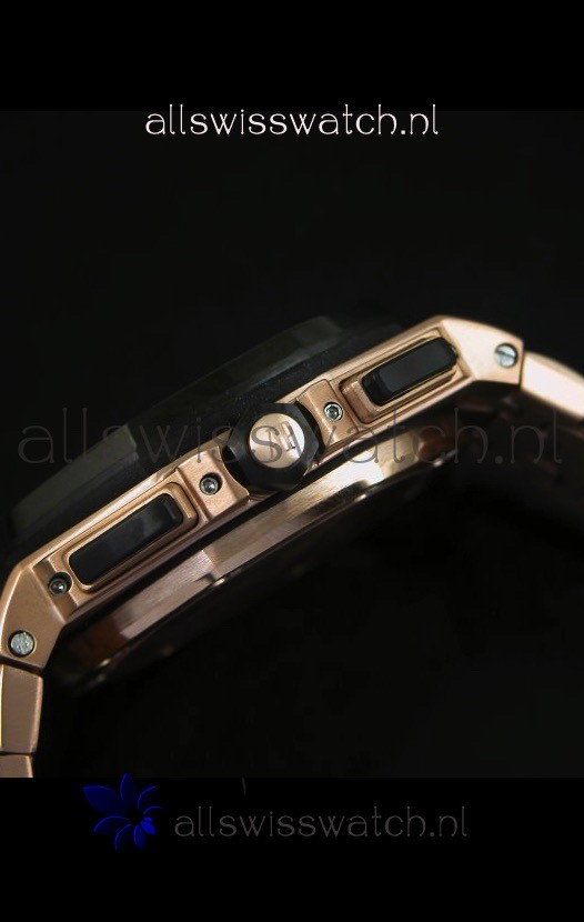 IMG_9081 Audemars Piguet Royal Oak Offshore in Pink Gold Case Replica 8
