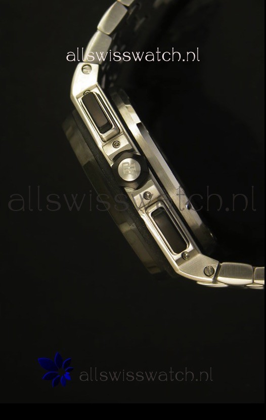 IMG_9081 Audemars Piguet Royal Oak Offshore in Black Dial - Steel Case Replica 8
