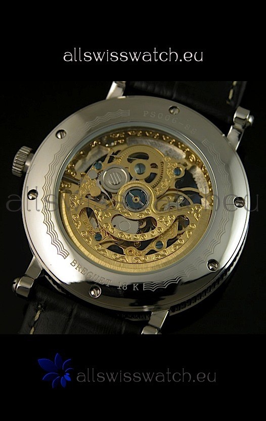 IMG_9081 Breguet Classique Automatic in Gold Skeleton Dial - Arabic Hour Numerals Replica 8