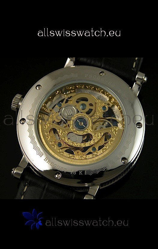 IMG_9081 Breguet Classique Automatic in Gold Skeleton Dial - Arabic Hour Numerals Replica 8