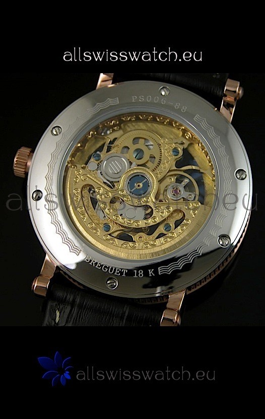 IMG_9081 Breguet Classique Automatic in Gold Skeleton Dial - Arabic Hour Numerals Replica 8