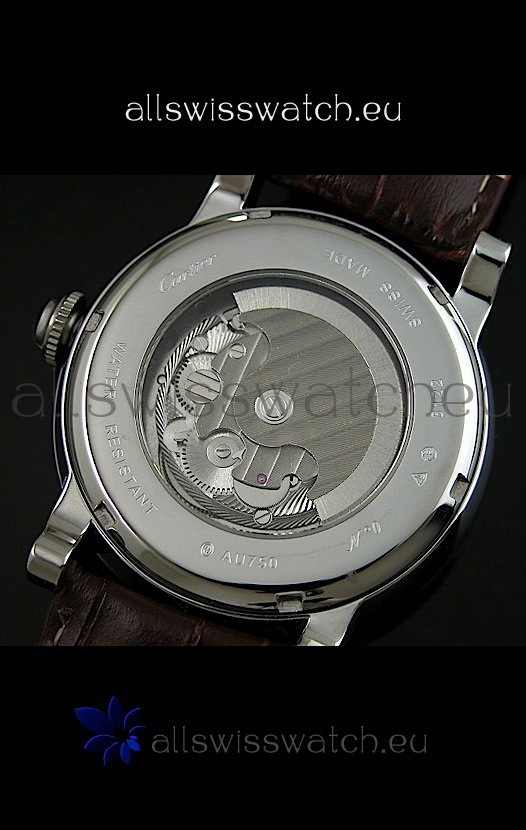 IMG_9081 Ballon De Cartier Flying Tourbillon - Brown Strap Replica 8