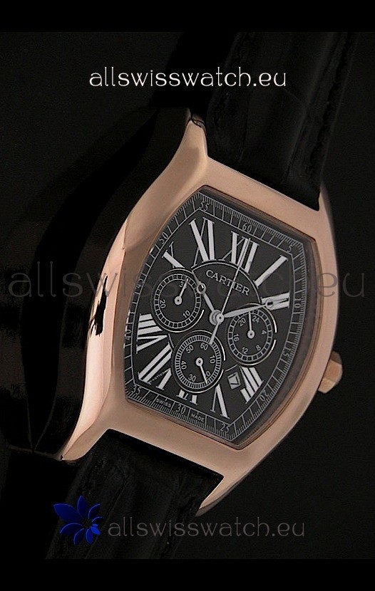 IMG_9081 Cartier Tortue in Black Dial Replica 8