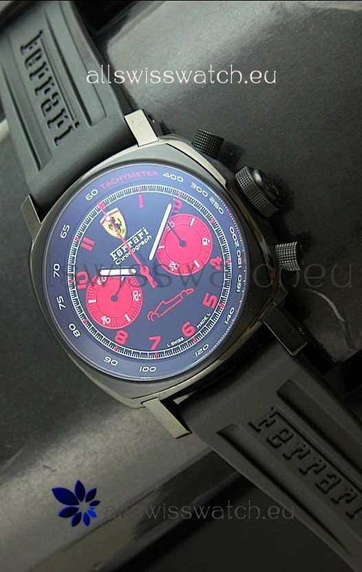 IMG_9081 Ferrari Chronograph in Black Dial Replica 8