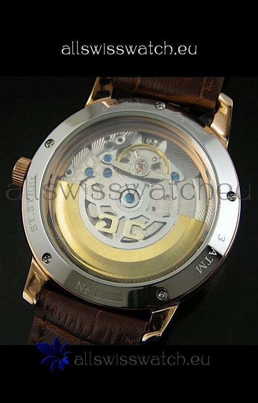 IMG_9081 Glashuette Senator in 18K Pink Gold Case Replica 8