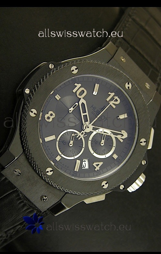 Hublot Big Bang Black Ceramic Case in Quartz Movement Replica 8
