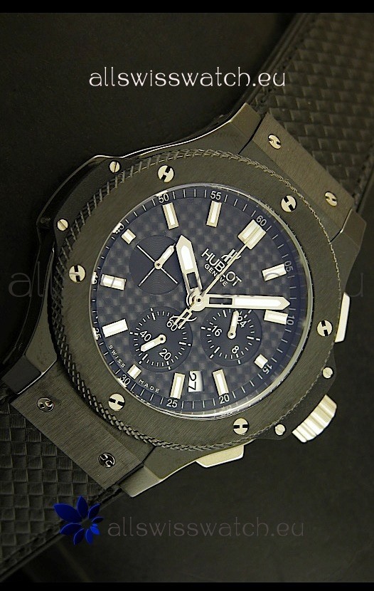 IMG_9081 Hublot Big Bang Black Ceramic Case in Quartz Movement Replica 8