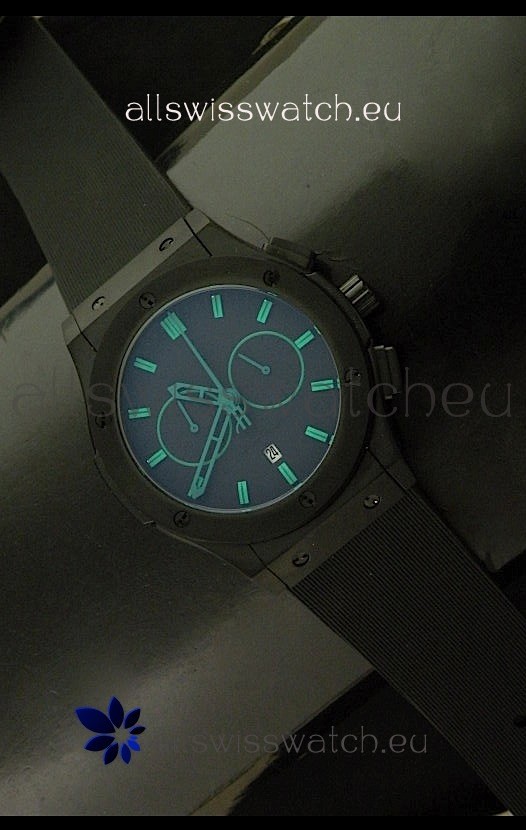 IMG_9081 Hublot Big Bang Classic Fusion Chrono with Green Markers Ceramic Case Replica 8