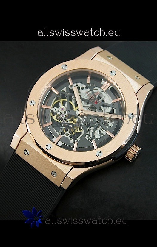 IMG_9081 Hublot Classic Fusion in Pink Gold Casing Replica 8