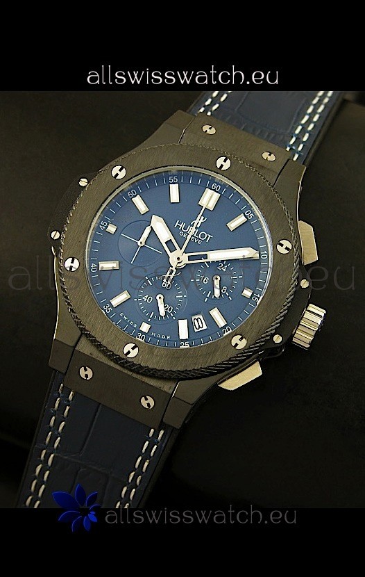 IMG_9081 Hublot Big Bang Black Ceramic Case in Quartz Movement Replica 8
