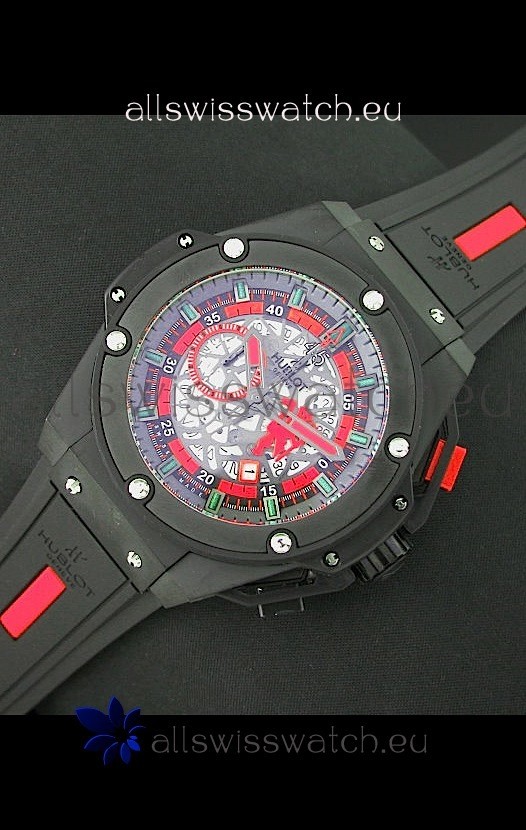 IMG_9081 Hublot Big Bang King Power Manchester United Japanese PVD Replica 8