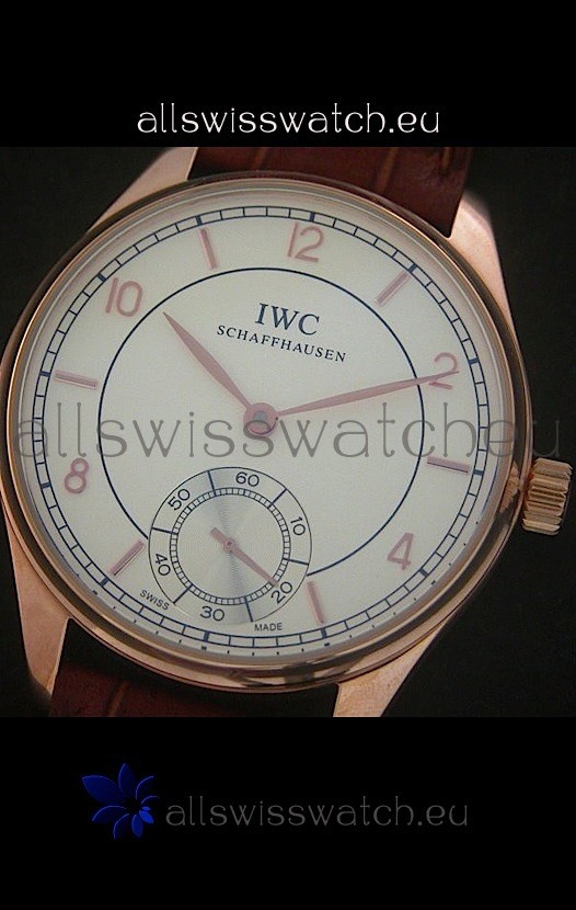 IMG_9081 IWC Portuguese FA Jones in Rose Gold Casing Replica 8