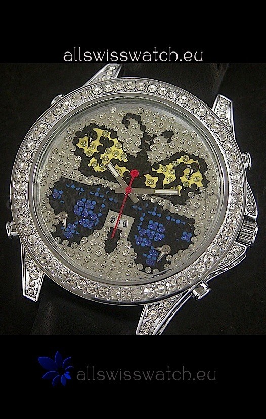 IMG_9081 Five Time Zones J&C Clone in Full Diamonds Replica 8