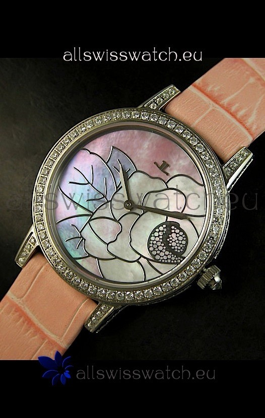 IMG_9081 Jaeger LeCoultre Quartz Movement Ladies - Pink Dial Replica 8
