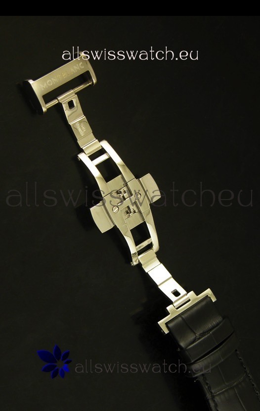 IMG_9081 Mont Blanc Nicolas Riessec Stainless Steel Case in Black Dial Replica 8