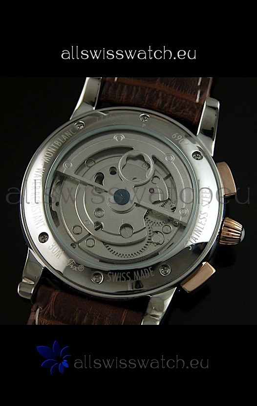 IMG_9081 Mont Blanc Flying Tourbillon with Gold Bezel Replica 8
