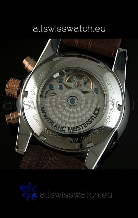 IMG_9081 Mont Blanc UTC in Gold Bezel Replica 8