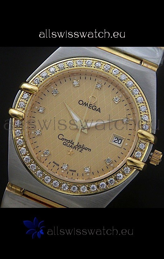 IMG_9081 Omega Constellation Quartz in Yellow Gold Dial Replica 8