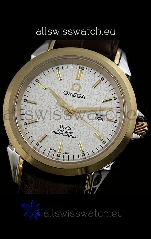 IMG_9081 Omega Deville Escapement Mechanical in White Dial Replica 8