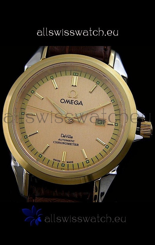 IMG_9081 Omega Co-Axial Escapement Mechanical Golden Replica 8