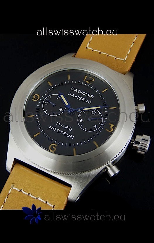 IMG_9081 Radiomir Panerai Mare Nostrum Automatic in Black Dial Replica 8
