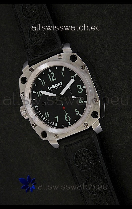 IMG_9081 U-Boat Thousands of Feet Steel in Black Dial Replica 8