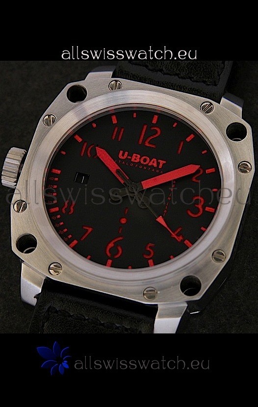 IMG_9081 U-Boat Thousands of Feet Steel in Black Dial Replica 8