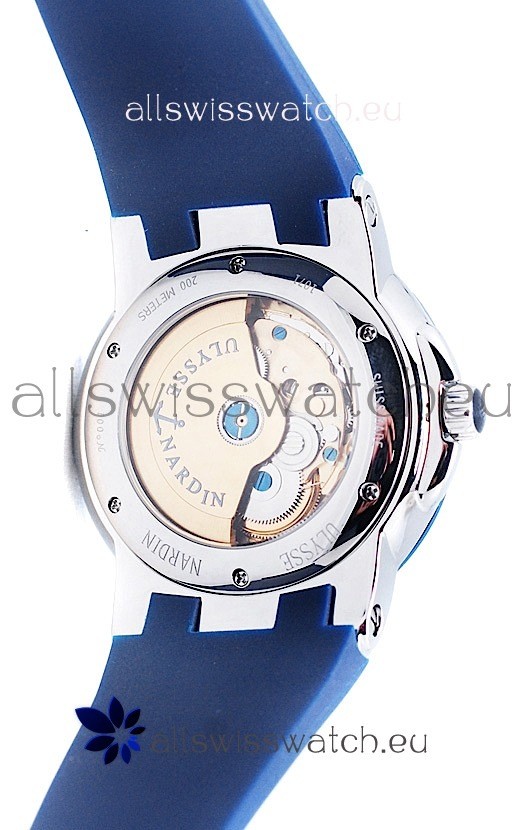 IMG_9081 Ulysse Nardin Executive Dual Time in Persian Blue Bezel Replica 8