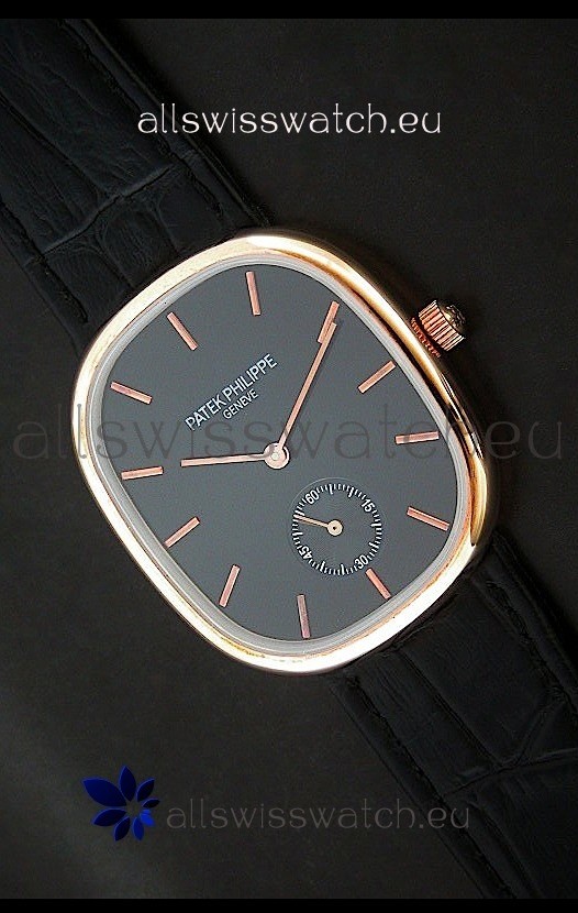 IMG_9081 Patek Philippe Mens Golden Elipse in Rose Gold Replica 8