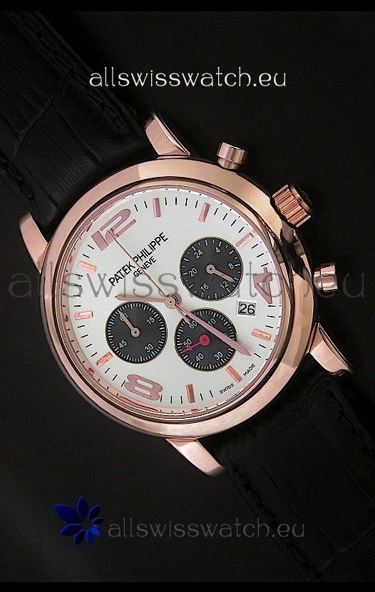 IMG_9081 Patek Philippe Perpetual Calender Steel in Rose Gold Replica 8