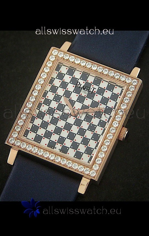 Piaget Black Tie Diamonds Lady in Blue Replica 8